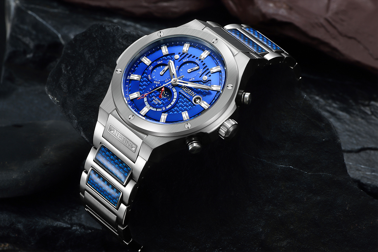 手表摄影/NESUN尼尚手表男士机械表全自动夜光防水男表