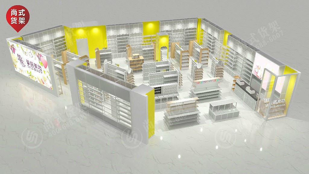 常德NOME家居展示道具 诺米生活馆货架 谜底流水台