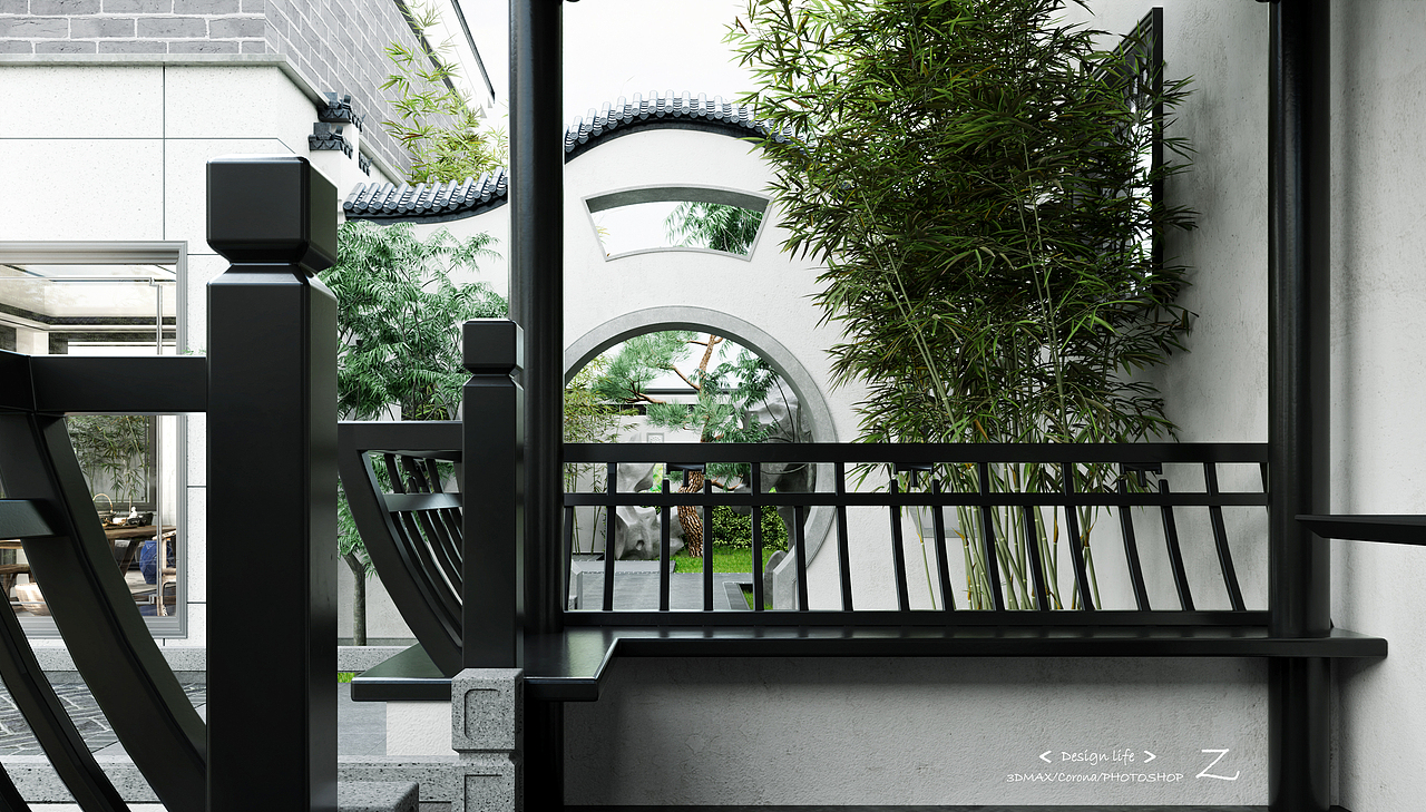 新中式别墅庭院·自然·舒适·现代化