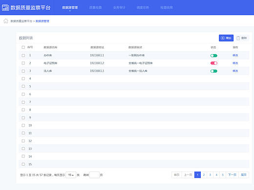 政府部门应用软件系统界面
