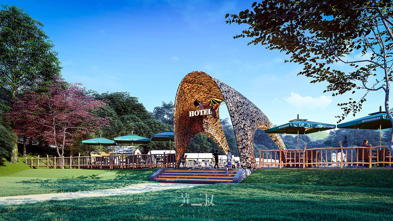 《青城山-帐篷营地》（图ZMTY5NTQ2Mzky） - 建筑设计 - 站酷设计师黄三苏原创素材 - 站酷ZCOOL