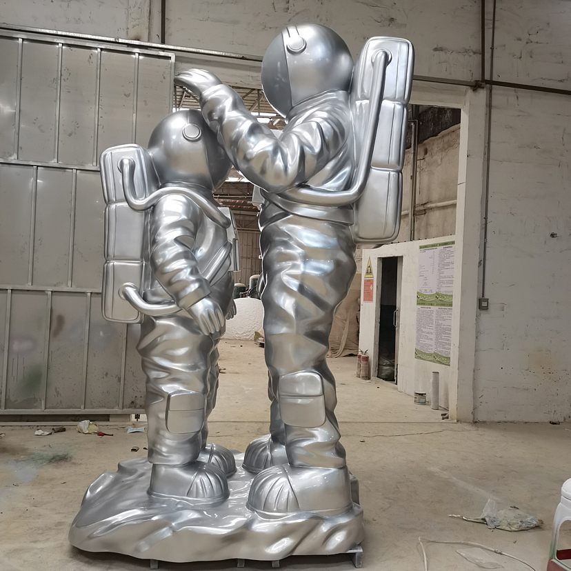 3米宇航员模型摆件天津展会活动装饰玻璃钢太空人雕塑