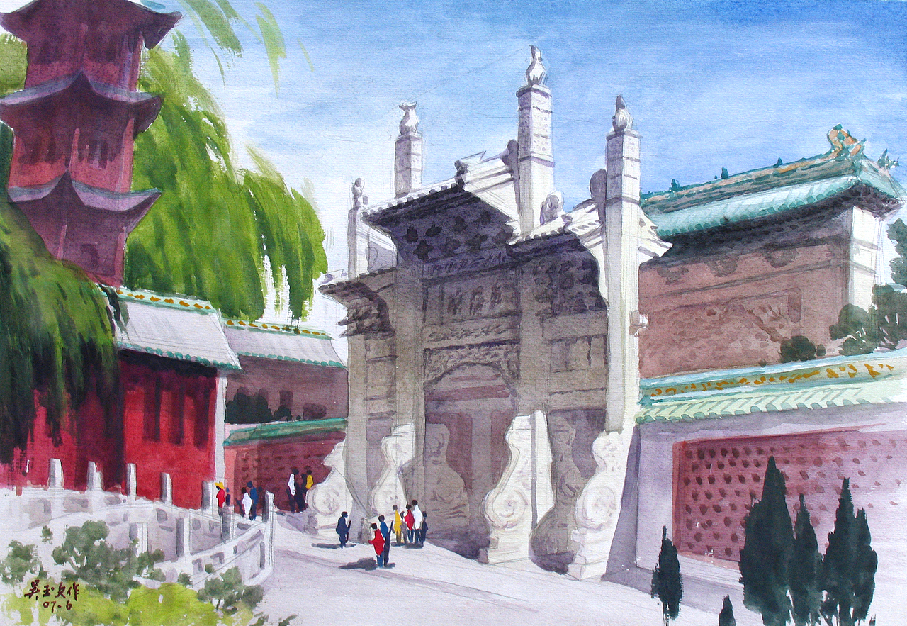 河南石板岩写生|纯艺术|绘画|design&nbsp;sun_原创作品-站酷zcool