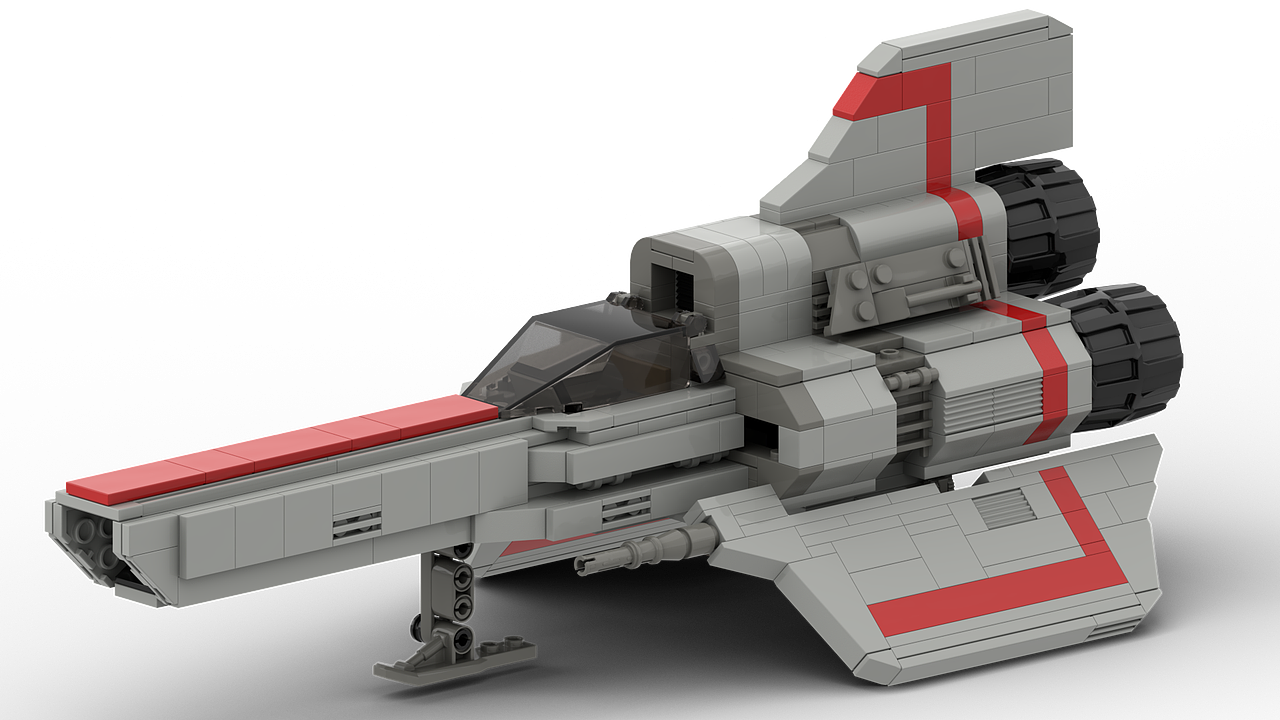 积木3D模型-BSG Starhound Class Viper-a