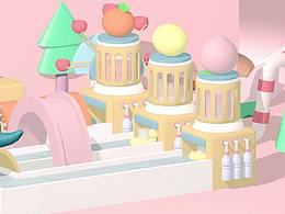 candy lab 糖果实验室 C4D