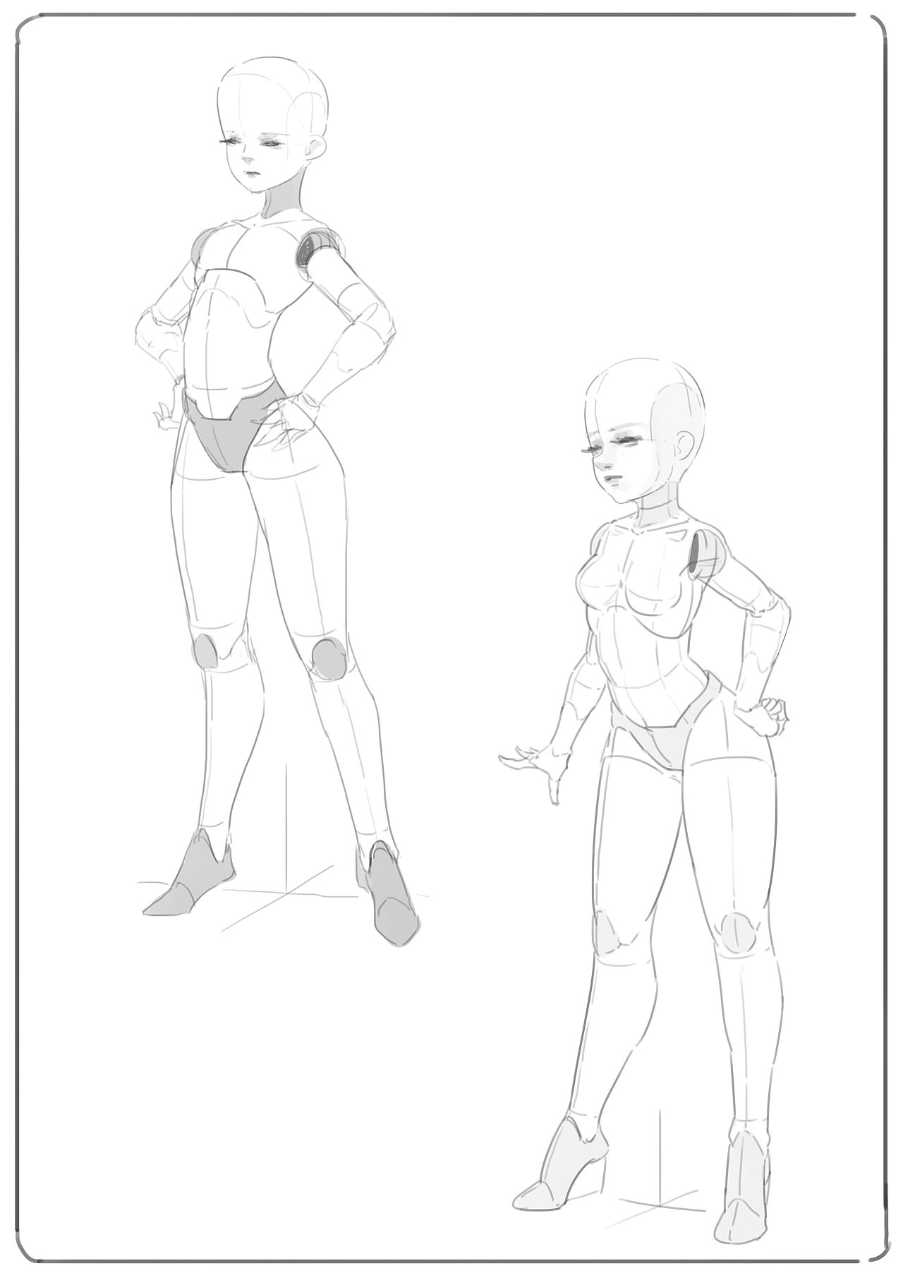 人体结构体块 练习1