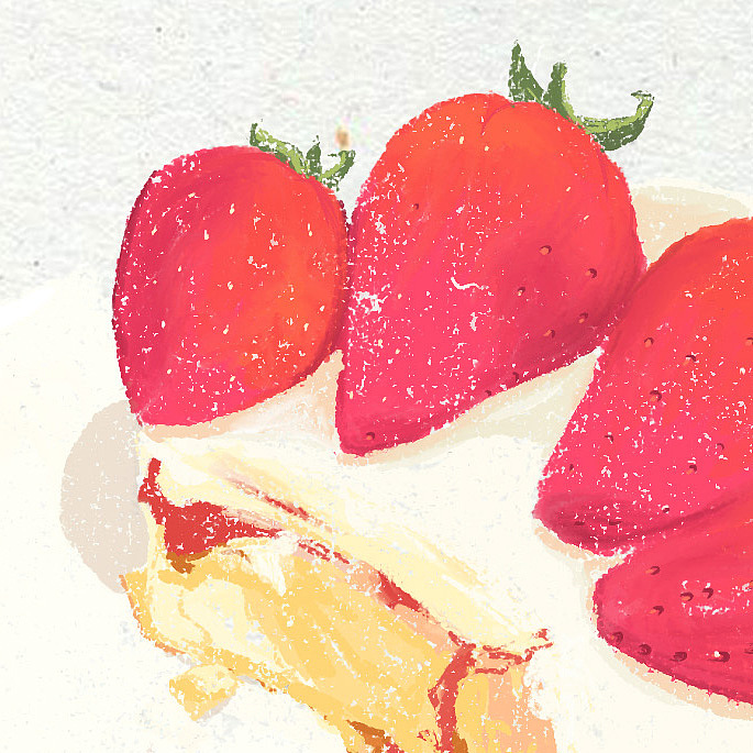 手绘美食/半写实（图ZMTk0NjcxMzU2） - 创作习作 - 站酷设计师一粒豌豆er原创素材 - 站酷ZCOOL