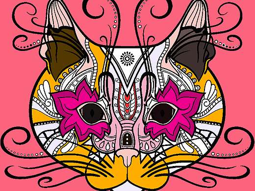 插画《一只小猫咪》