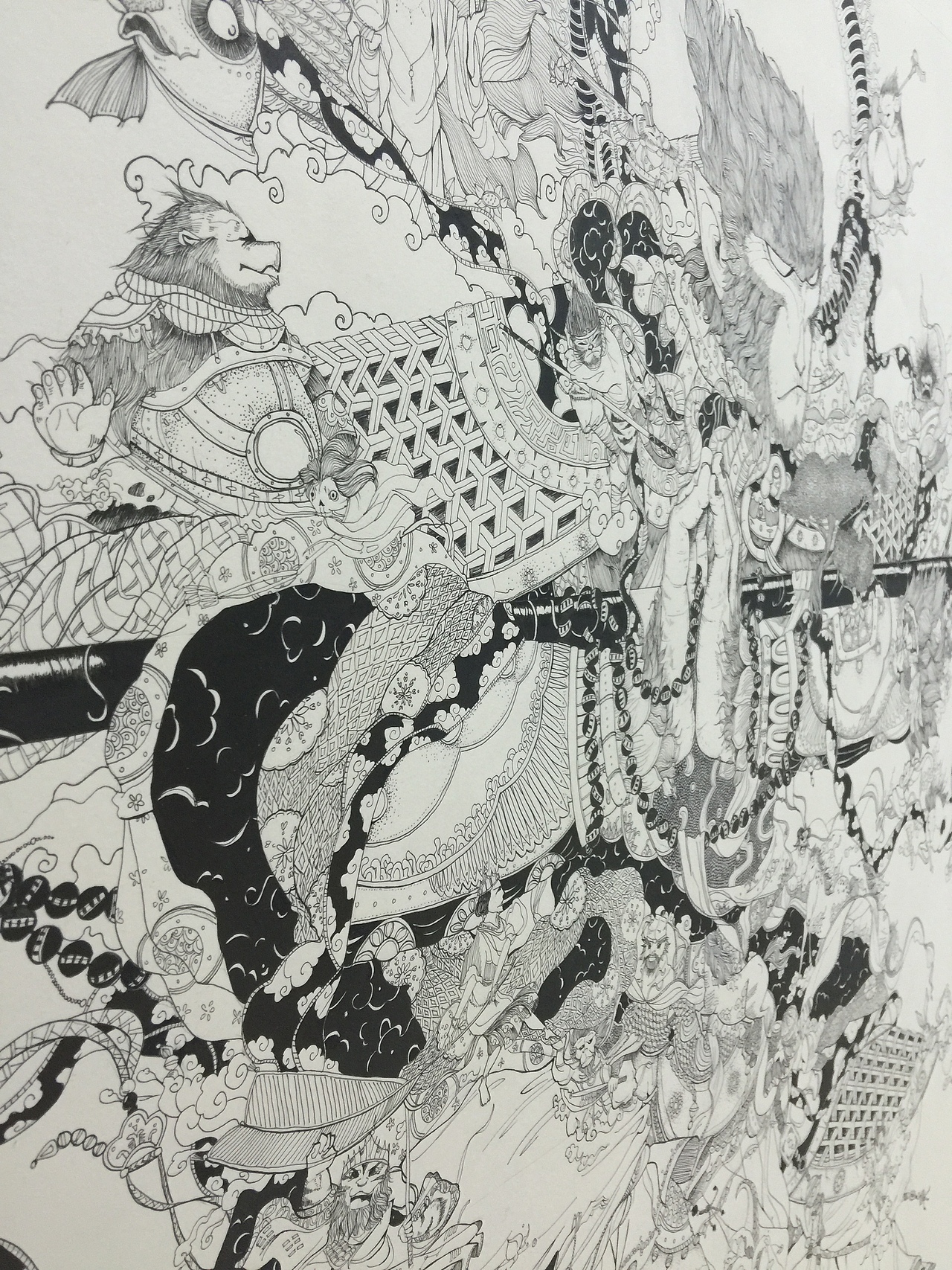 全开手绘齐天大圣孙悟空插画（图ZNDg4MDk1NDg=） - 绘画 - 站酷设计师彭鱼腩原创素材 - 站酷ZCOOL