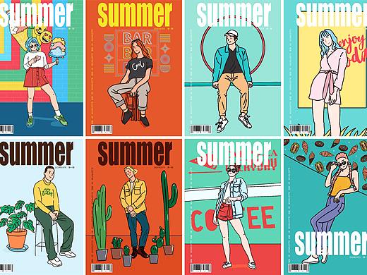 【矢量插画】夏天（个人主页-ZMzcwODk0MjQ=） - 商业插画 - 站酷设计师大薯DA原创素材 - 站酷ZCOOL