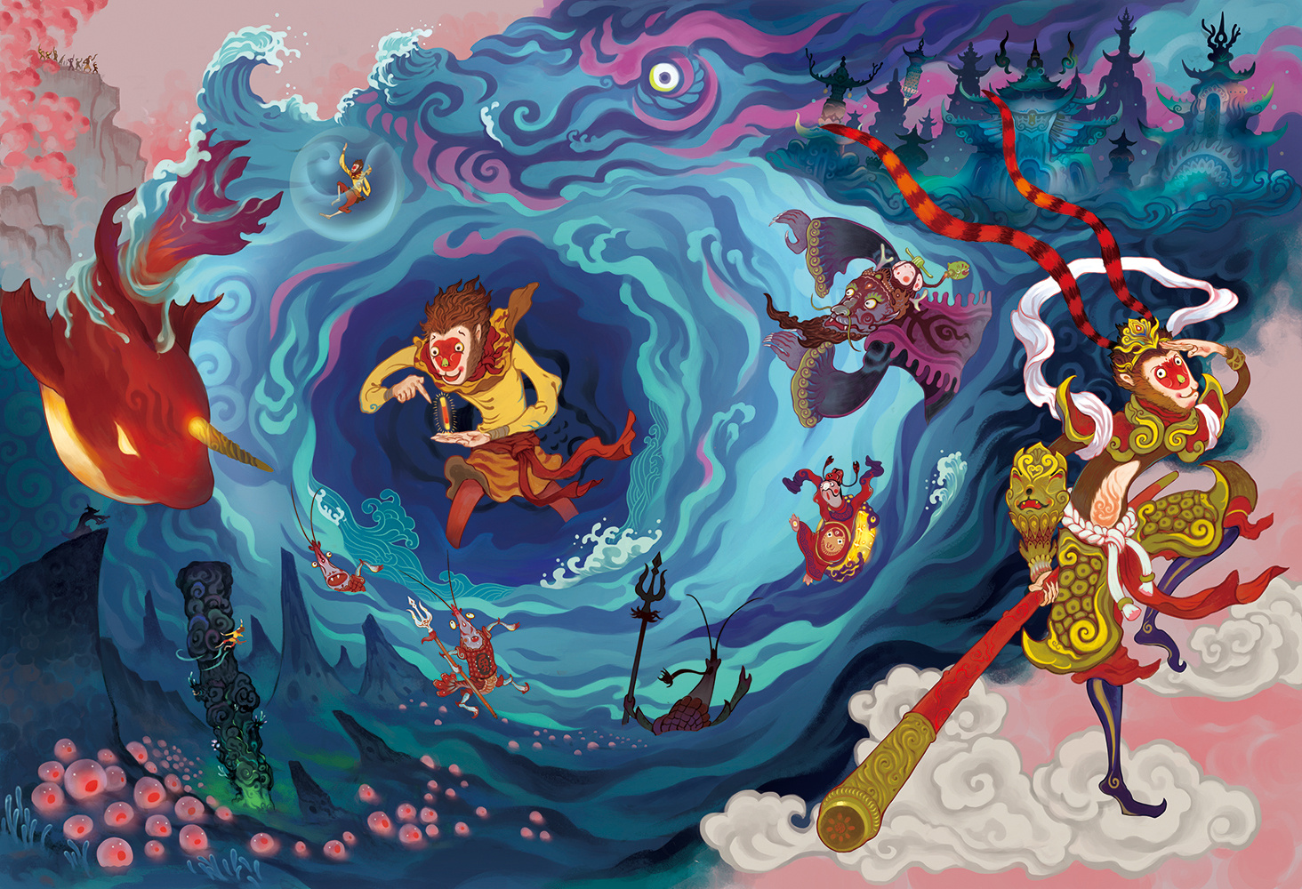 西游,我也来闹一回|插画|绘本|花花沐鱼 - 原创作品 - 站酷 (zcool)