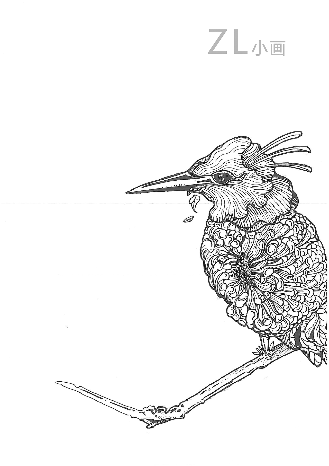 原创黑白插画（图ZMTg3NjgzMjI4） - 绘画 - 站酷设计师龍龍吖原创素材 - 站酷ZCOOL