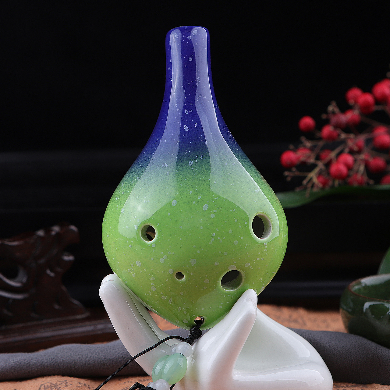 六孔陶笛主图拍摄产品拍摄