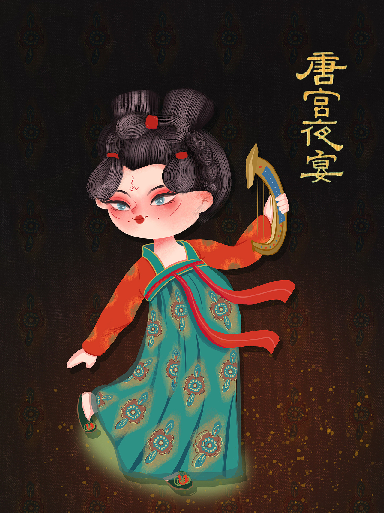 唐宫夜宴（图ZMjczODUxNzYw） - 商业插画 - 站酷设计师Renliy原创素材 - 站酷ZCOOL