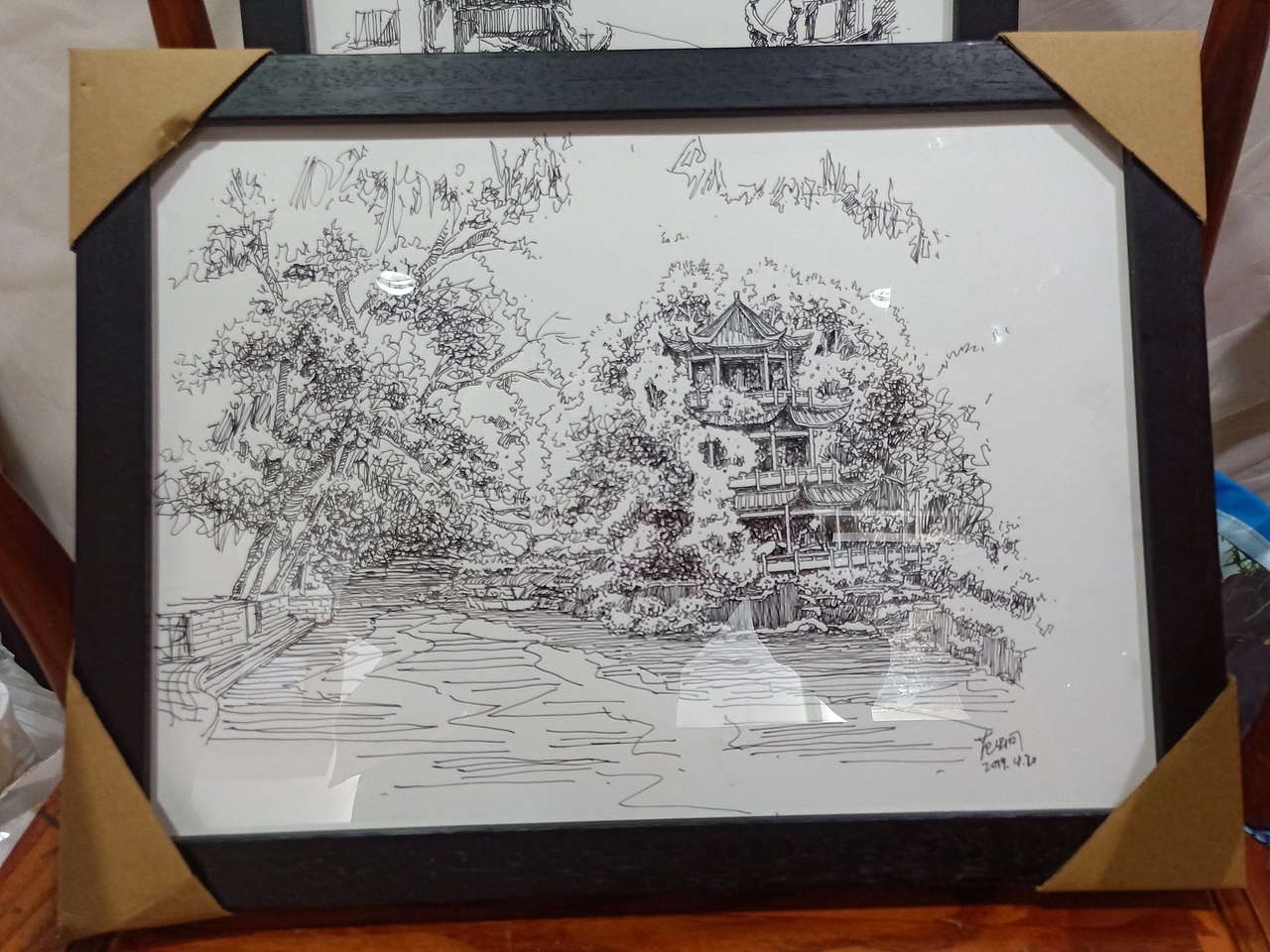 钢笔画装饰画出画