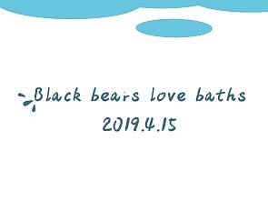 黑熊爱洗澡