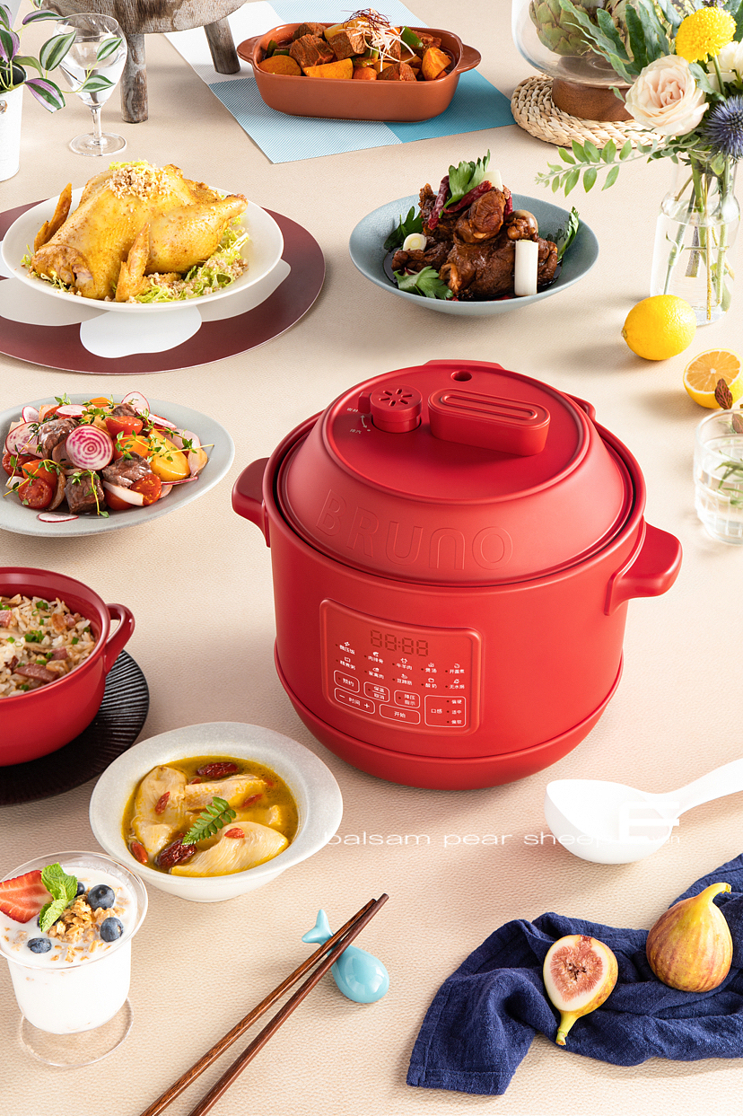 电商拍摄|BRUNO小煮锅✖️电压力锅拍摄