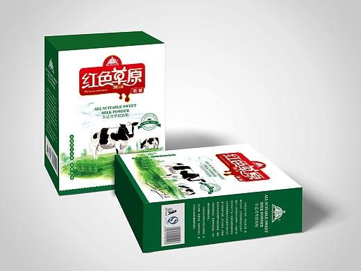 红色草原奶粉-包装（个人主页-ZMjg4NjcxODQ=） - 包装 - 站酷设计师芒榴菇凉原创素材 - 站酷ZCOOL
