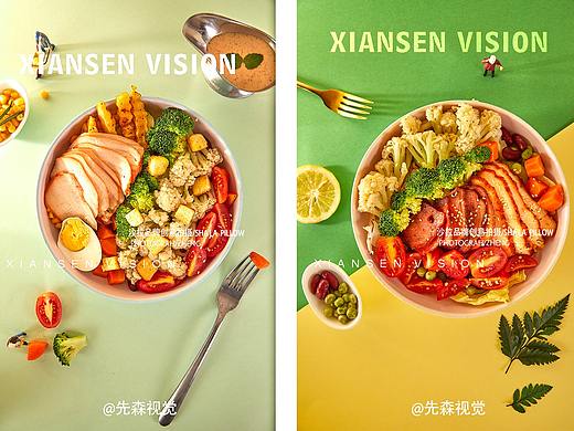 沙拉 沙拉拍摄 成都美食摄影沙拉拍摄复古沙拉