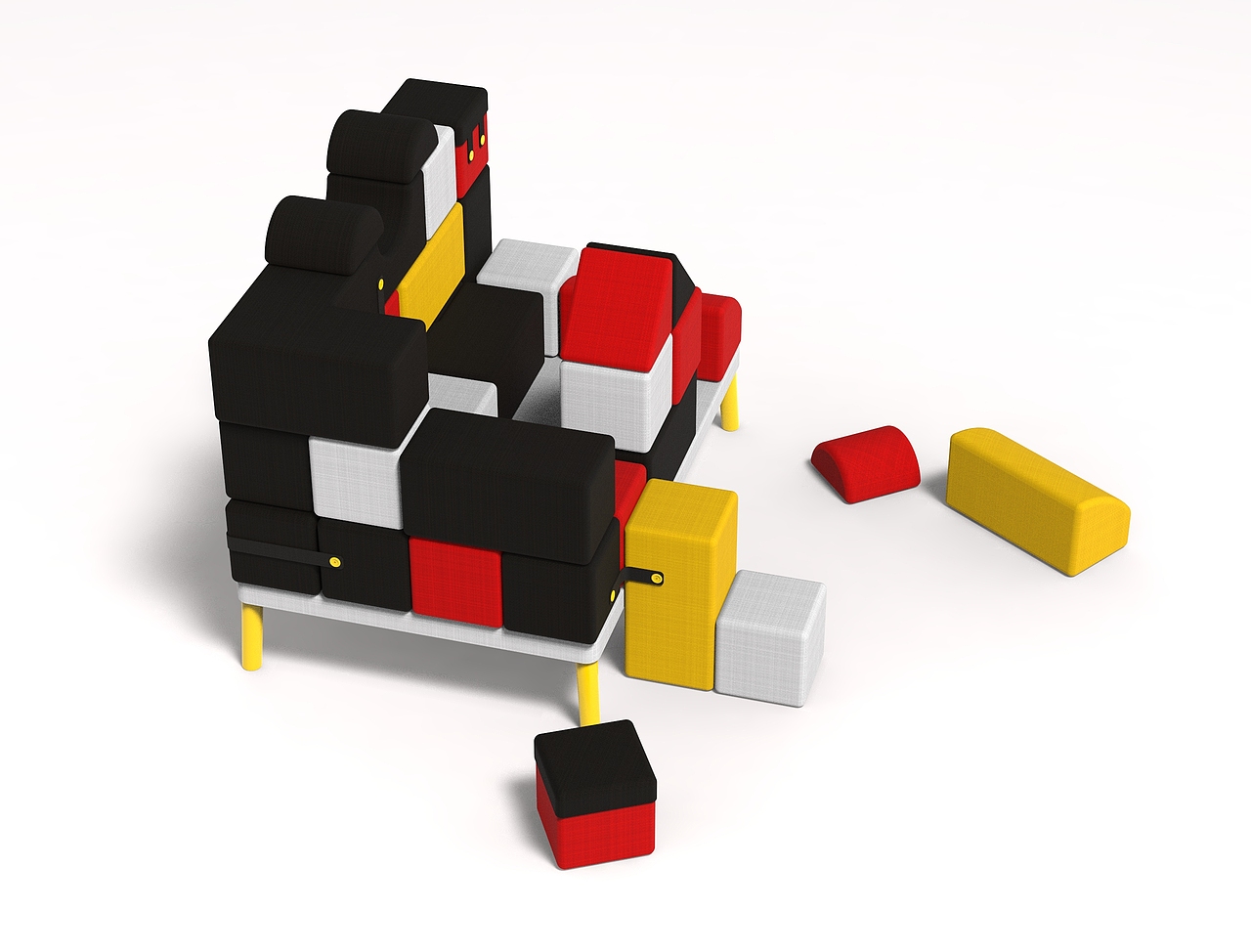 BUILDER'S BLOX 迪士尼积木沙发（图ZMTI1MTk0Njc2） - 生活用品 - 站酷设计师dejavusimon原创素材 - 站酷ZCOOL