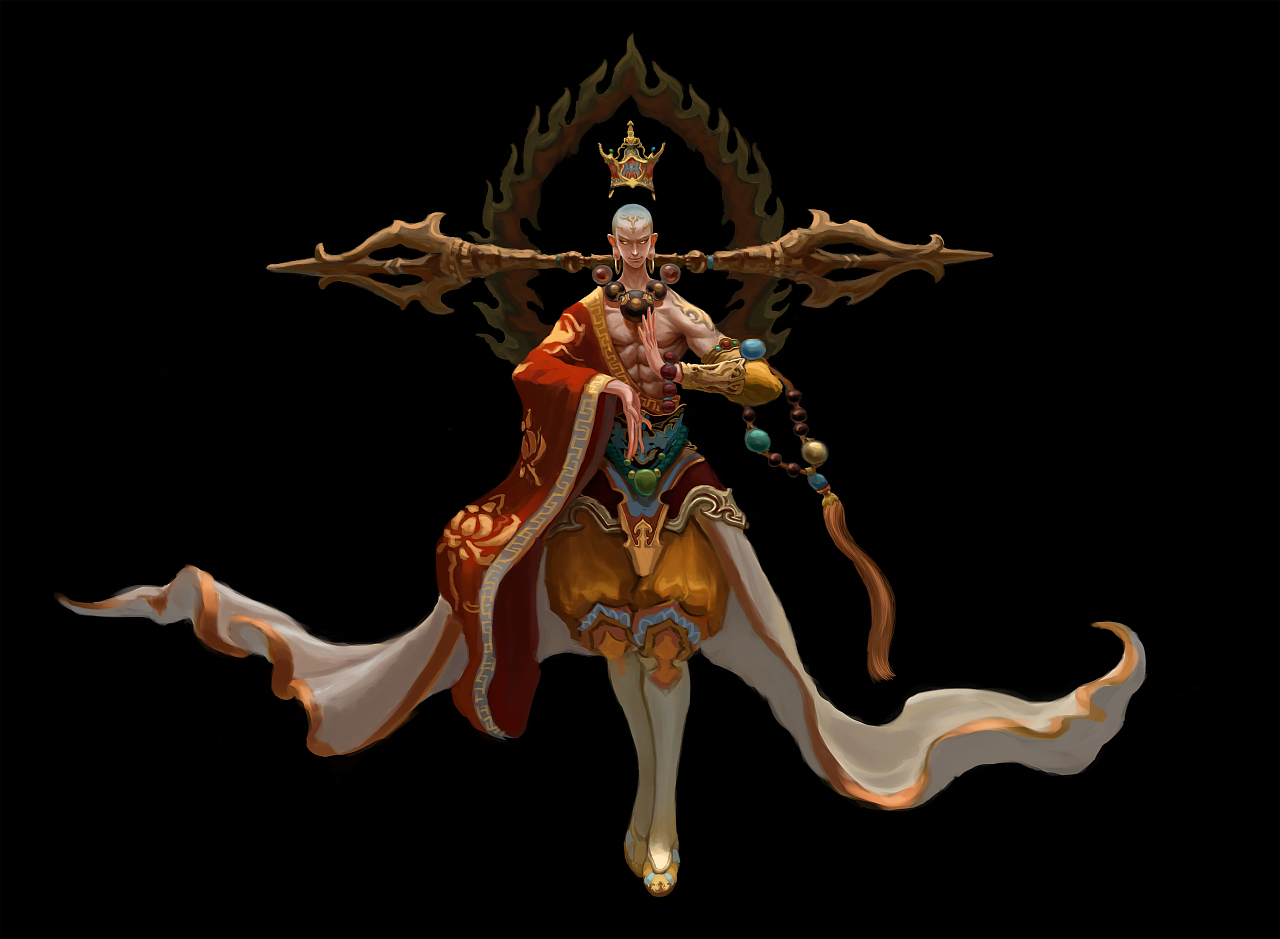 唐僧（圖ZMjIwODUxNjY4） - 游戲原畫 - 站酷設(shè)計師凱撒梵原創(chuàng)素材 - 站酷ZCOOL