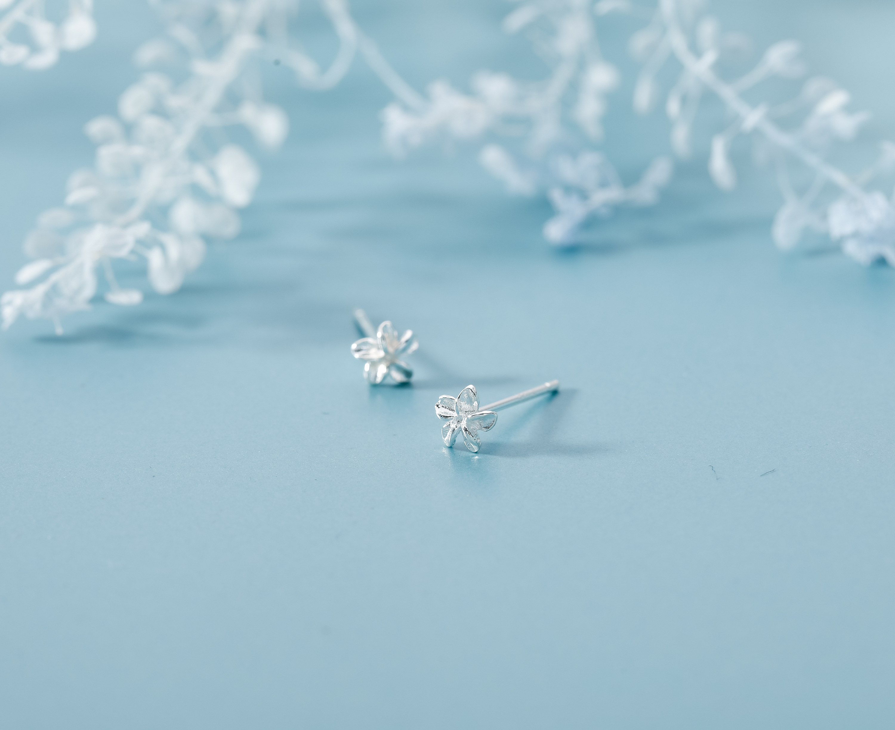 银饰品耳钉耳环首饰拍摄/电商静物产品拍照/小饰品拍摄