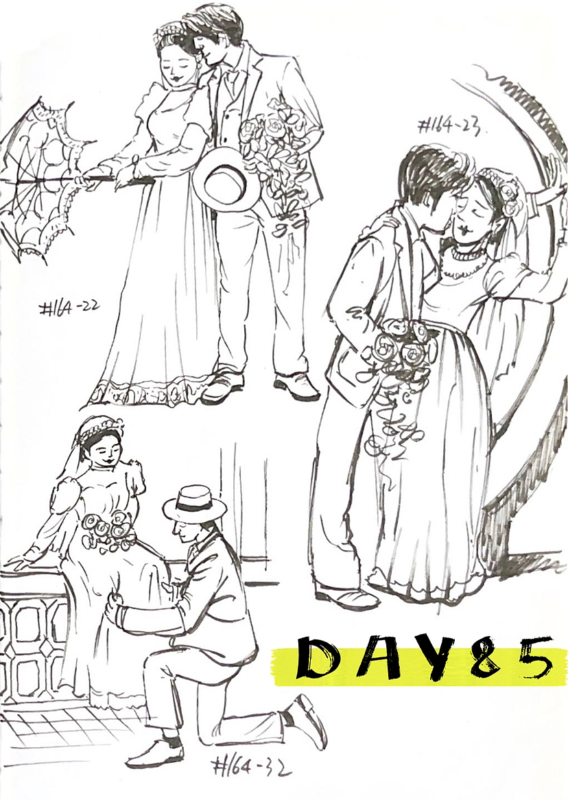 速写60天挑战第二次11月到12月（图ZMzMwMTc3OTY4） - 创作习作 - 站酷设计师易意Evelyn原创素材 - 站酷ZCOOL