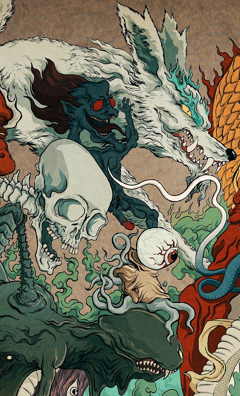 鬼行/深夜将至，群魔乱舞（图ZNzY1NTA0ODA=） - 创作习作 - 站酷设计师守望者Swangzhe原创素材 - 站酷ZCOOL