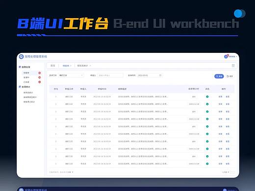 B端用户界面设计作品，B端UI界面设计分享