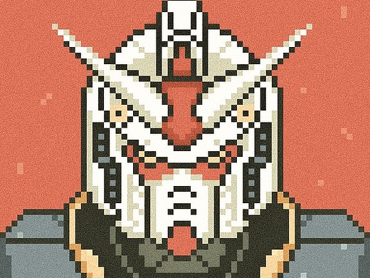 像素画-高达(小头像)