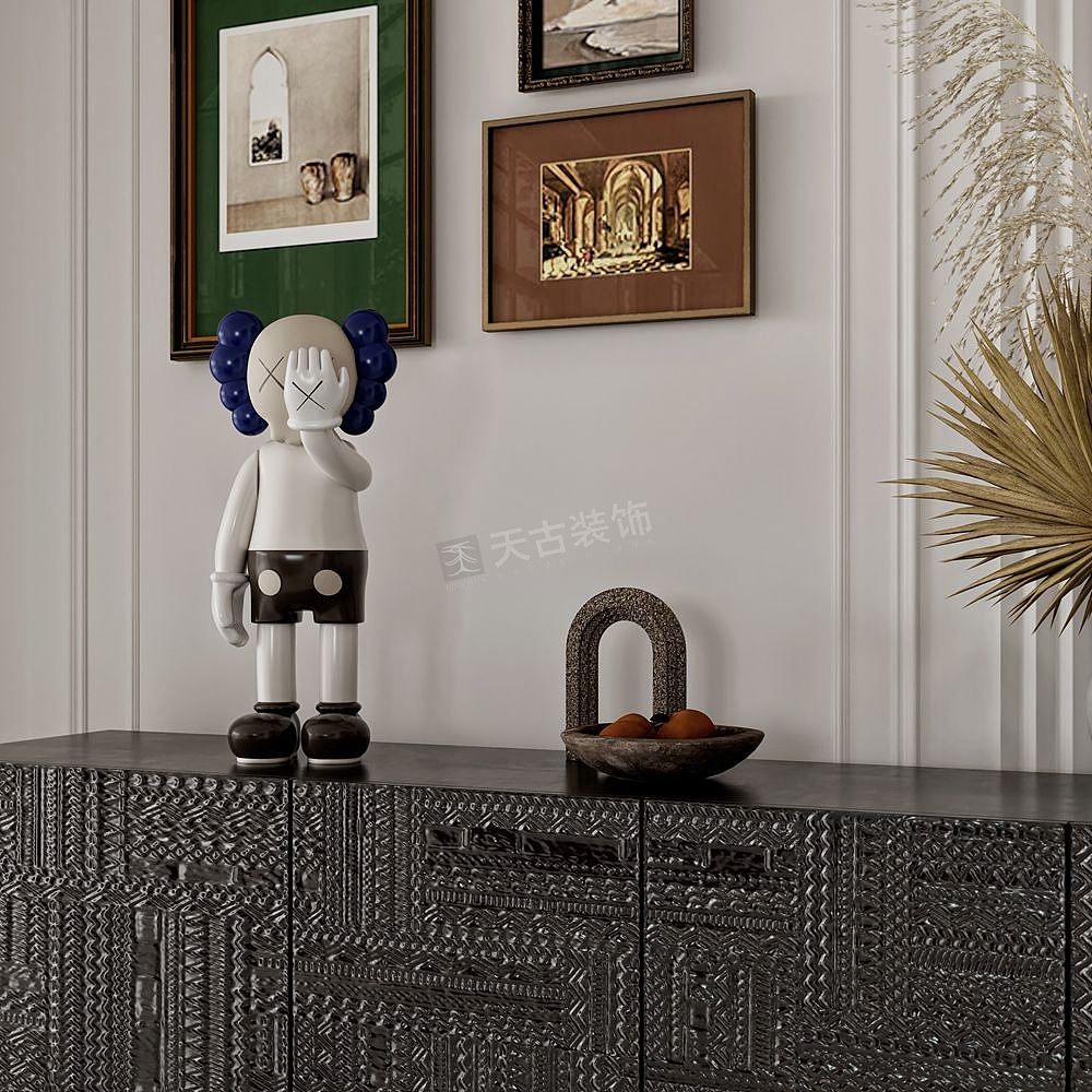 渝北中央公园公园大道上宸装修,法式极简风格设计效果