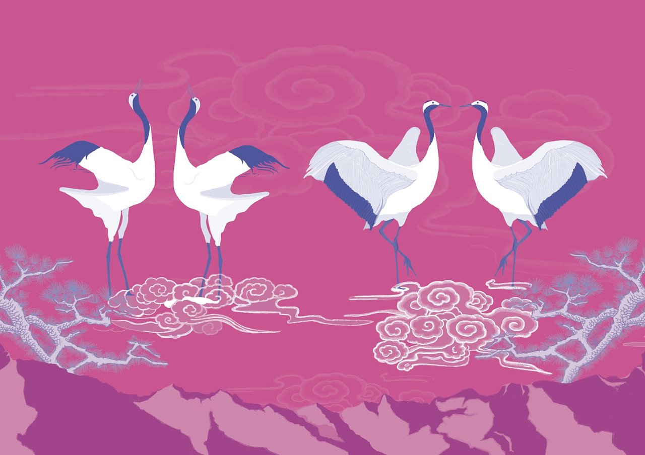 鹤（图ZMTYzNjEzMDc2） - 创作习作 - 站酷设计师lemonkiwifruit原创素材 - 站酷ZCOOL
