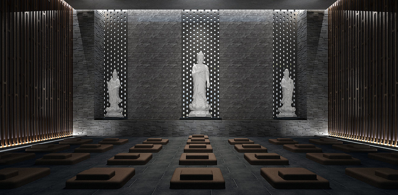 都市禅房，禅修空间，佛堂空间