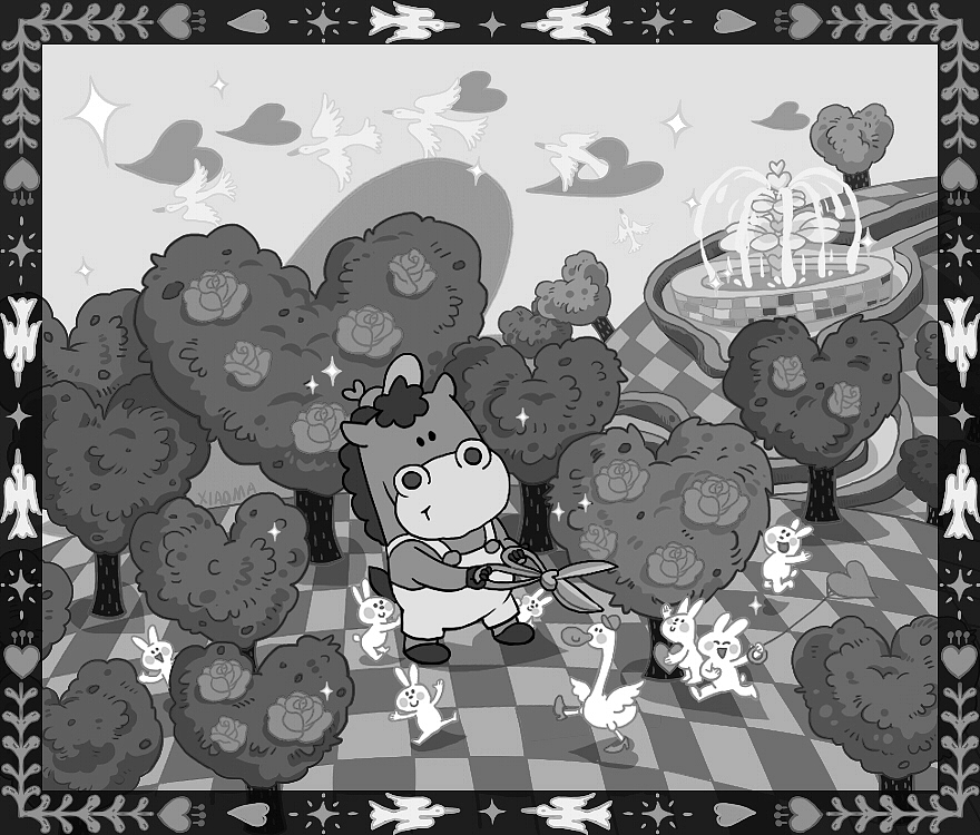 春天超爱红配绿（图ZMzY3NjEzMDMy） - 艺术插画 - 站酷设计师吕小马原创素材 - 站酷ZCOOL