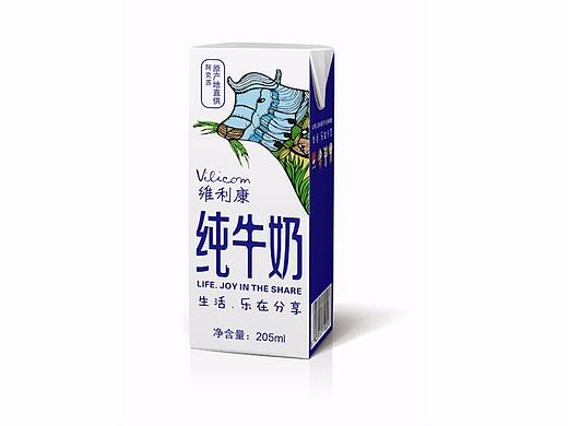 维利康牛奶包装设计