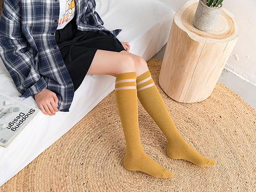 2019秋冬日系小腿袜中筒袜女袜