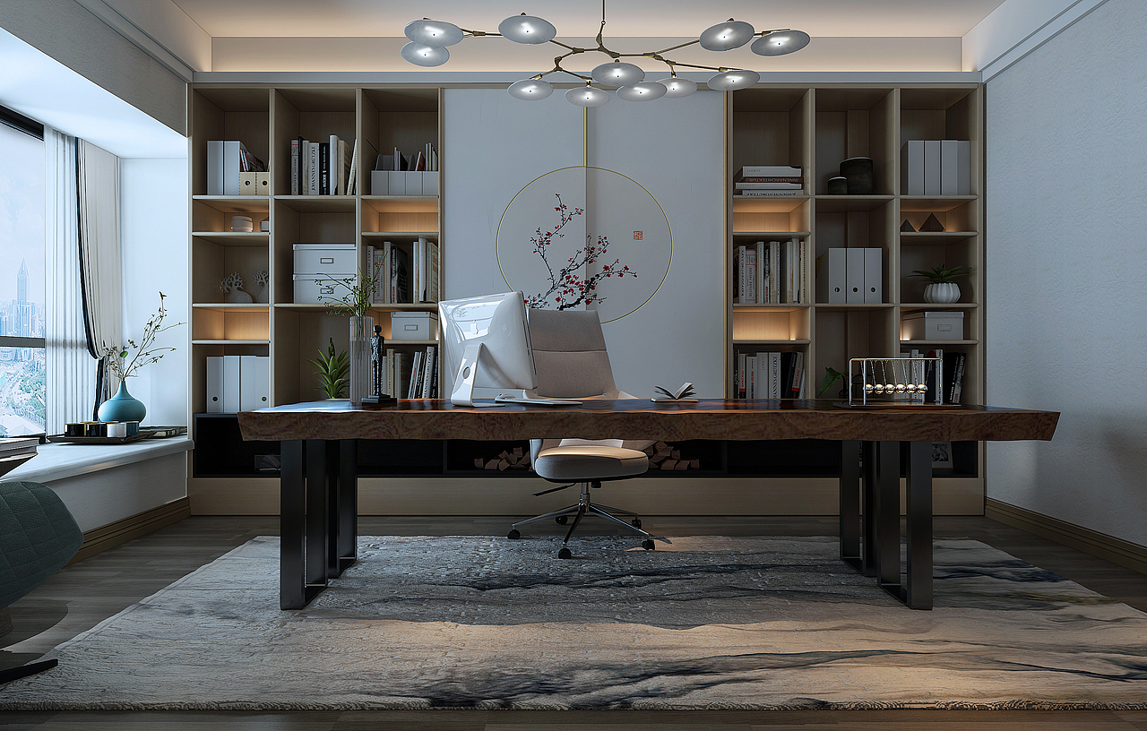 品界空间 | 万花城 新中式 气韵东方（图ZMTUwOTc4MDI4） - 家装设计 - 站酷设计师品界空间装饰原创素材 - 站酷ZCOOL