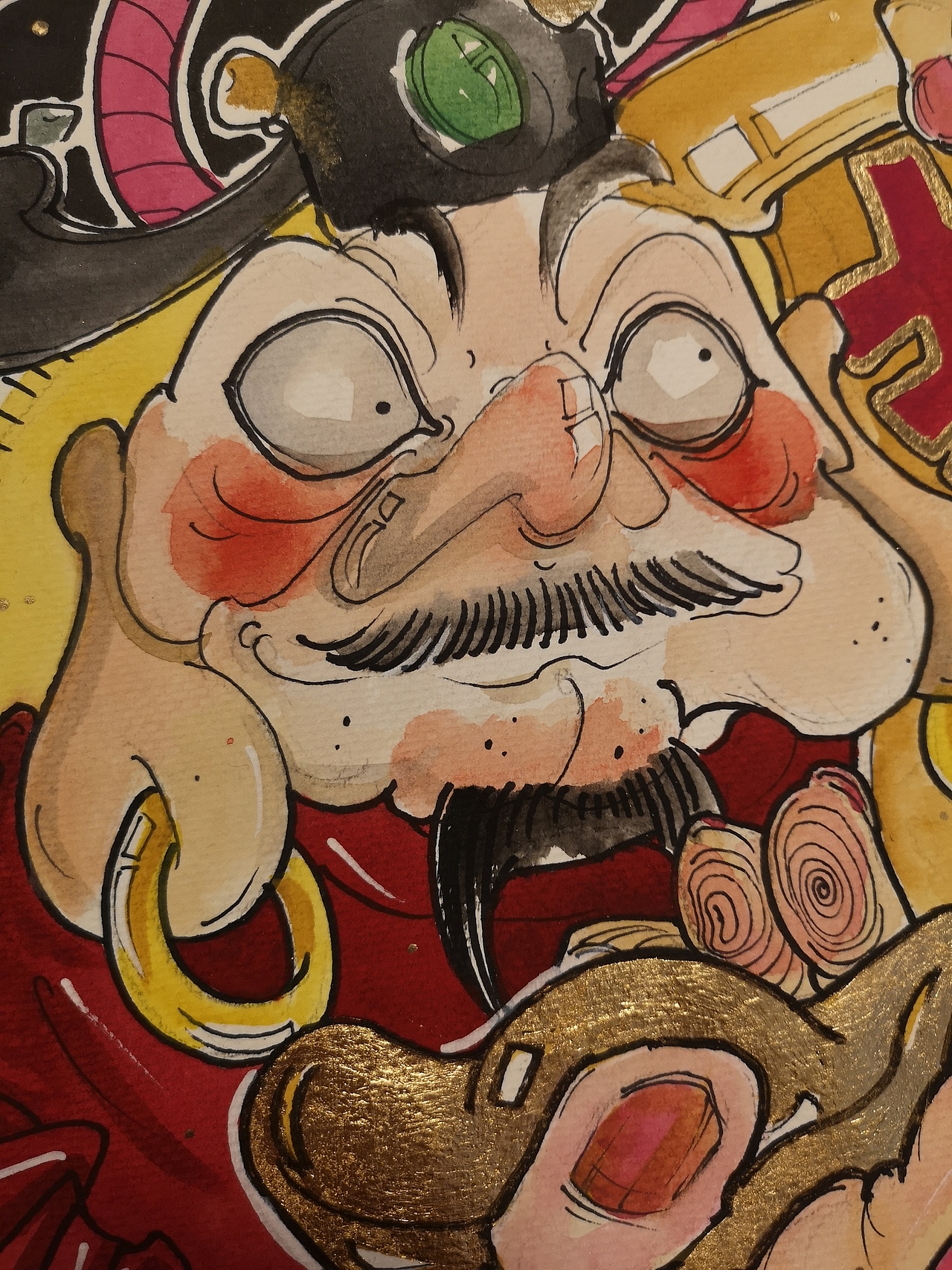 新年賀歲（圖ZMTQyMDgwOTA0） - 繪畫 - 站酷設(shè)計師函工夏木原創(chuàng)素材 - 站酷ZCOOL