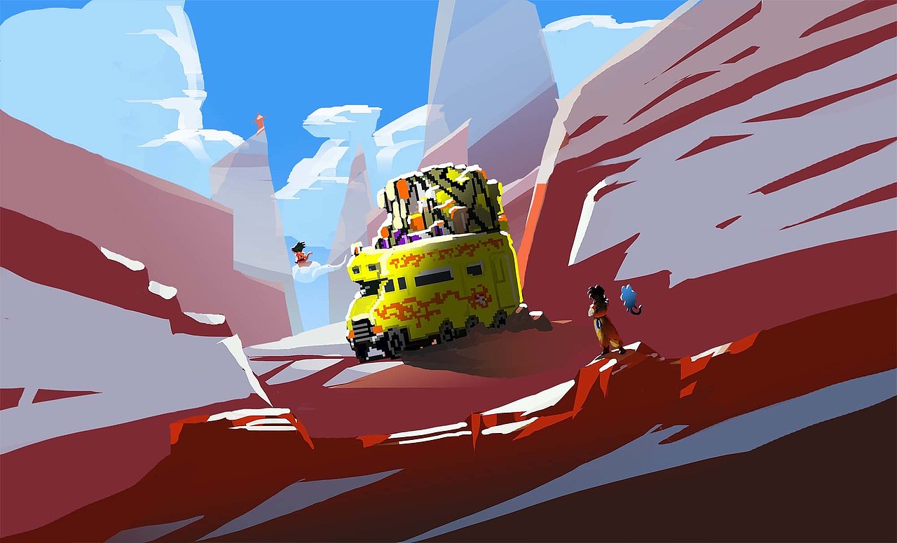 之前画的一组龙珠同人练习