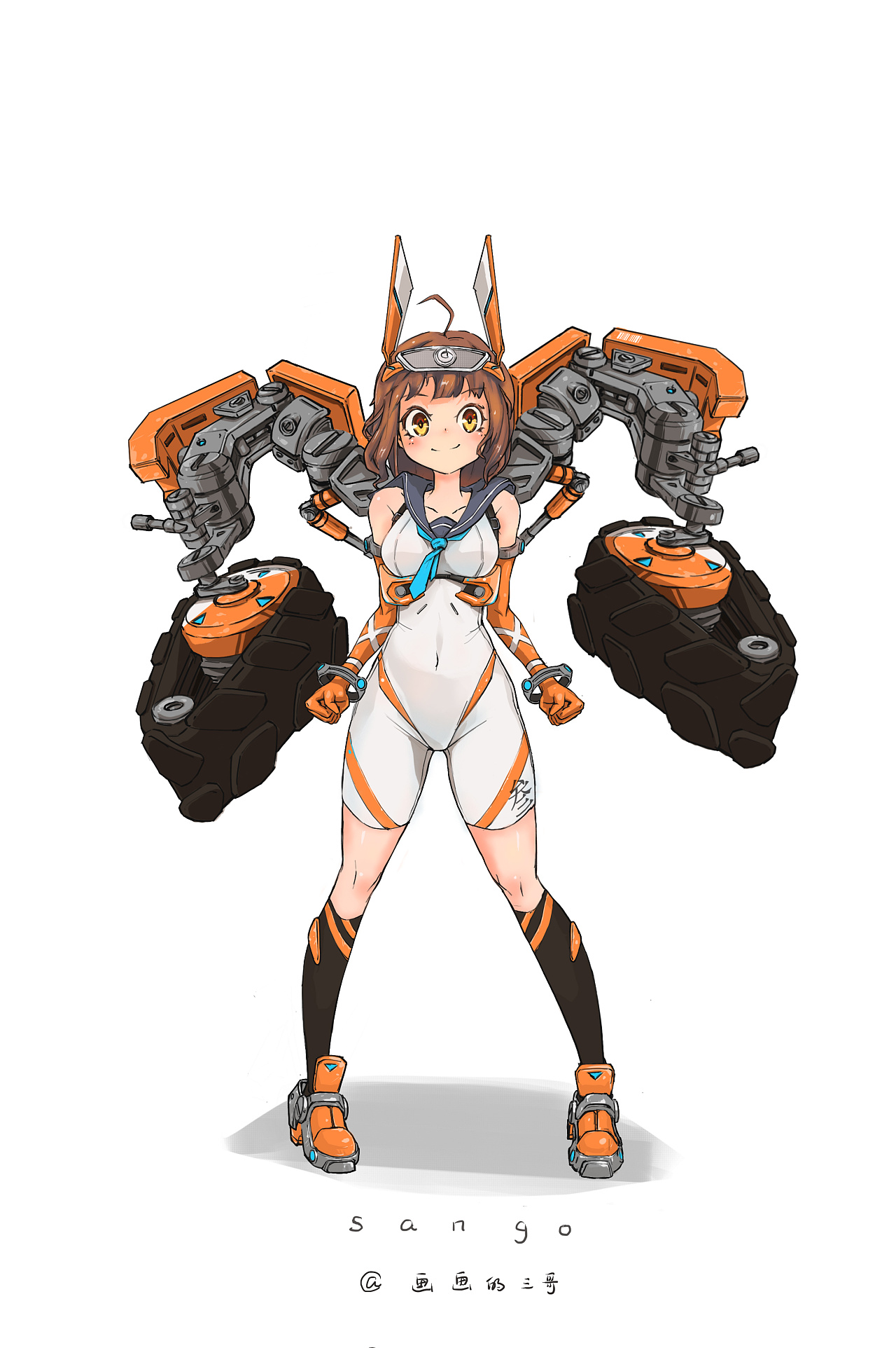 设定图机甲少女