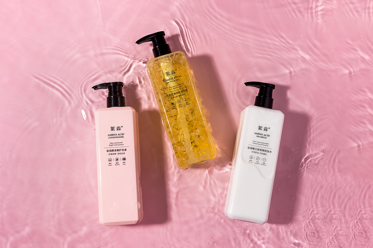 沐浴露套装拍摄