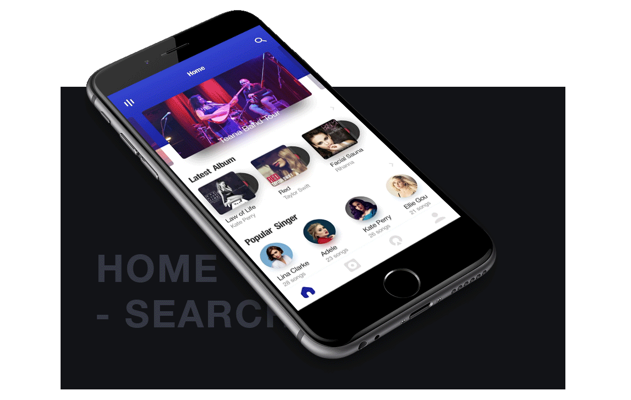 Relax Music App|音乐类概念动态（图ZOTEyNTE1MzI=） - APP界面 - 站酷设计师jackinglong原创素材 - 站酷ZCOOL