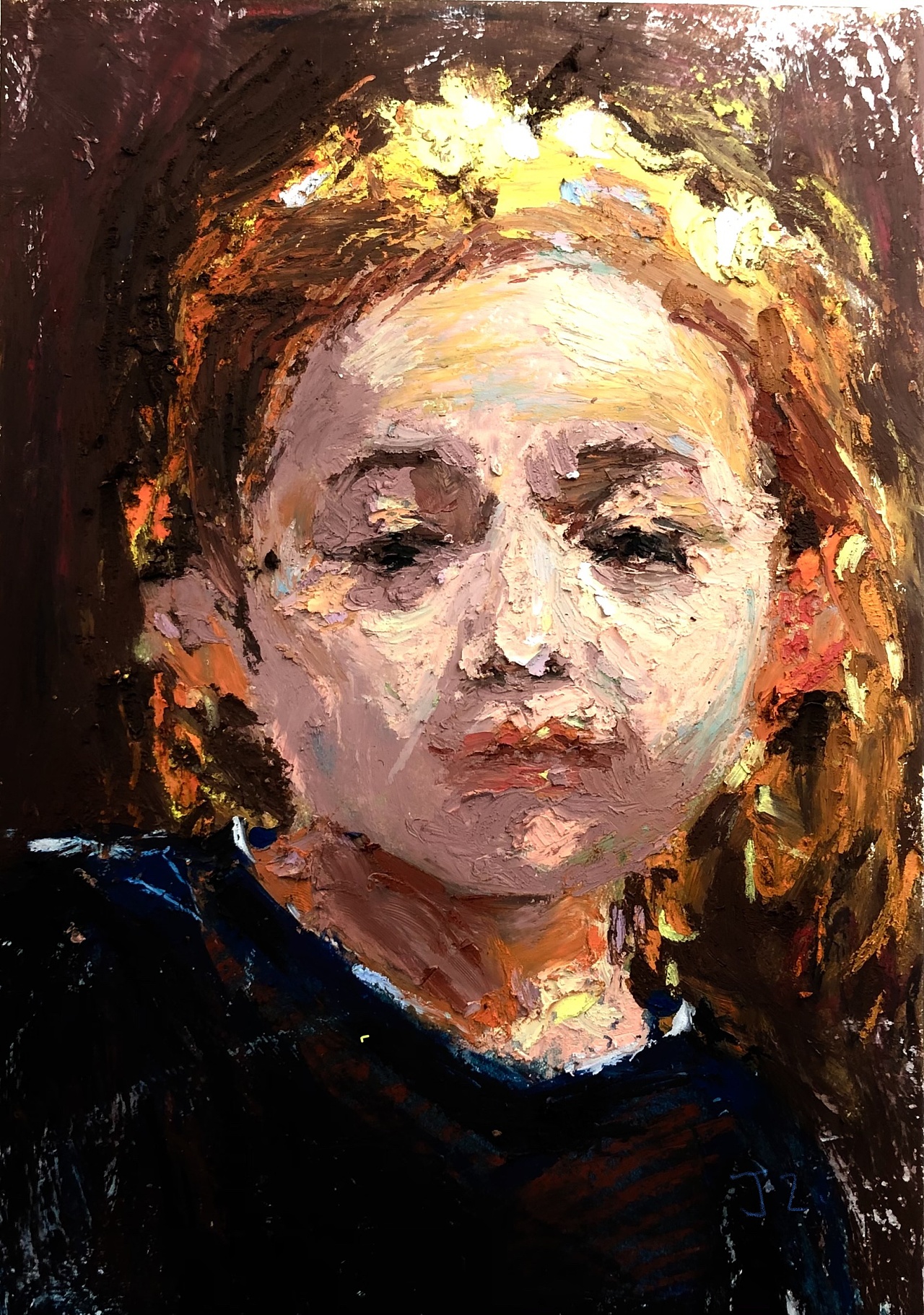 油画棒人物|插画|创作习作|简小直 - 原创作品 - 站酷 (zcool)