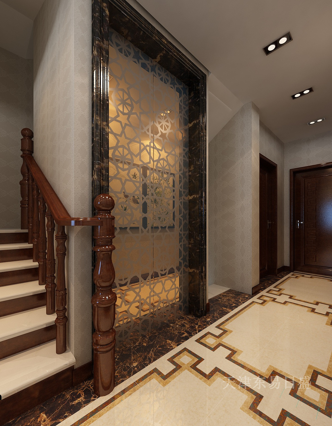 【天津东易日盛】185平金隅满堂新中式风格装修效果图