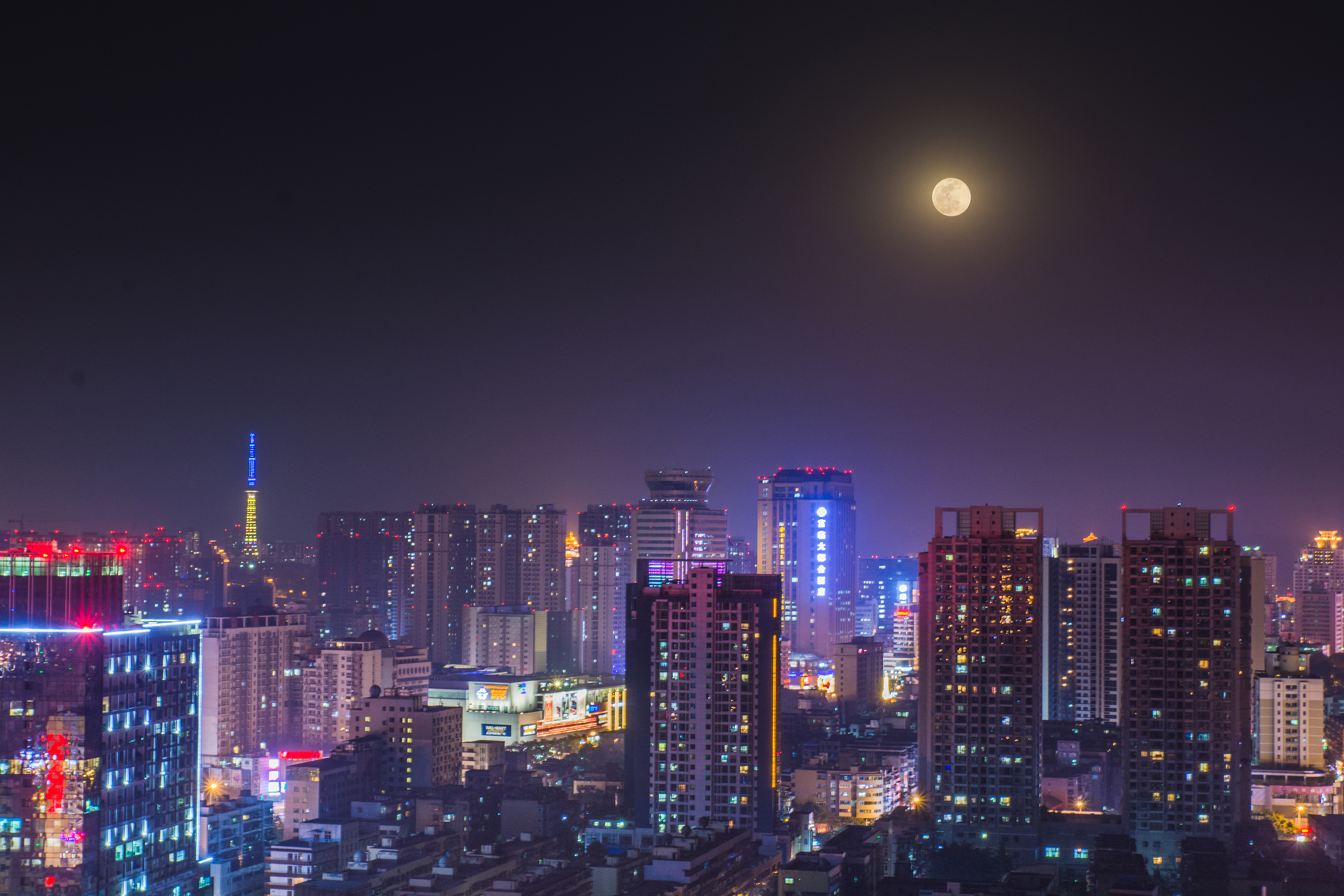 绵阳夜景 | 月圆之夜