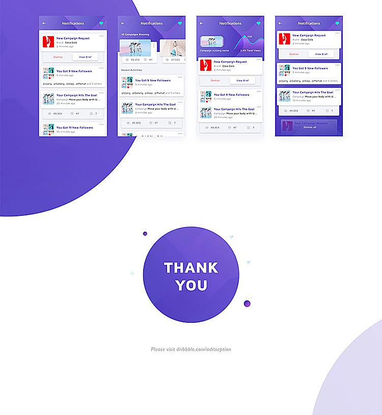 蓝色交友社交互动个人媒体社交手机APPUI界面H5小程序