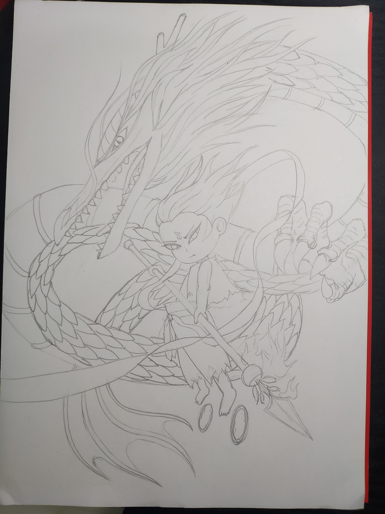 哪吒与敖丙 板绘一枚~