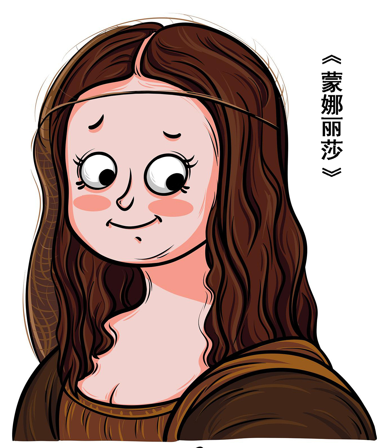 版绘之《世界名画》系列,卡通版头像集齐12张