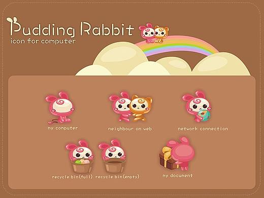 布丁兔ICON（个人主页-ZNjI5OTE2） - 图标 - 站酷设计师麺苞丶Felicy原创素材 - 站酷ZCOOL