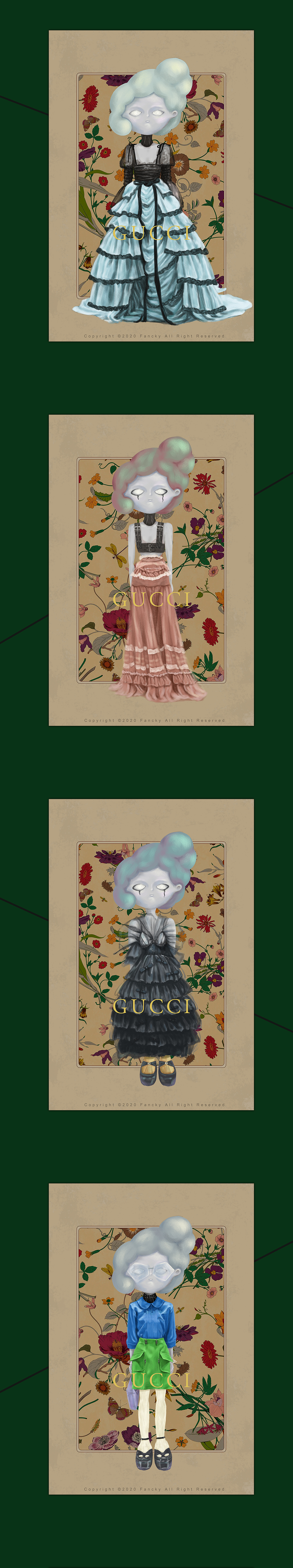 Gucci FW2020 奇妙玩具屋（图ZMTk4ODM1MjYw） - 创作习作 - 站酷设计师梵祁的插画原创素材 - 站酷ZCOOL